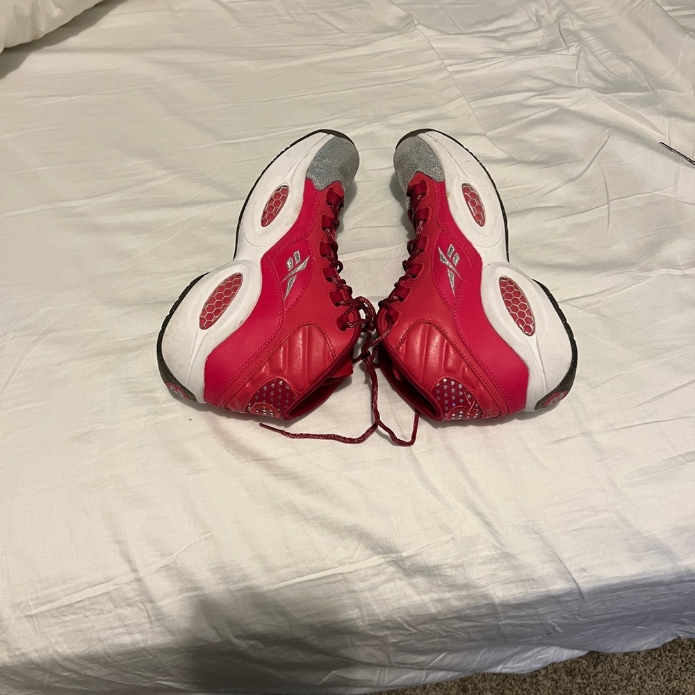 PreOwned Reebok Classic Mid Question Pink Cherry M48825 Girl's Size 7 - Picture 6 of 9